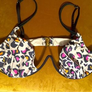 Beach Bunny Leopard Underwire Top